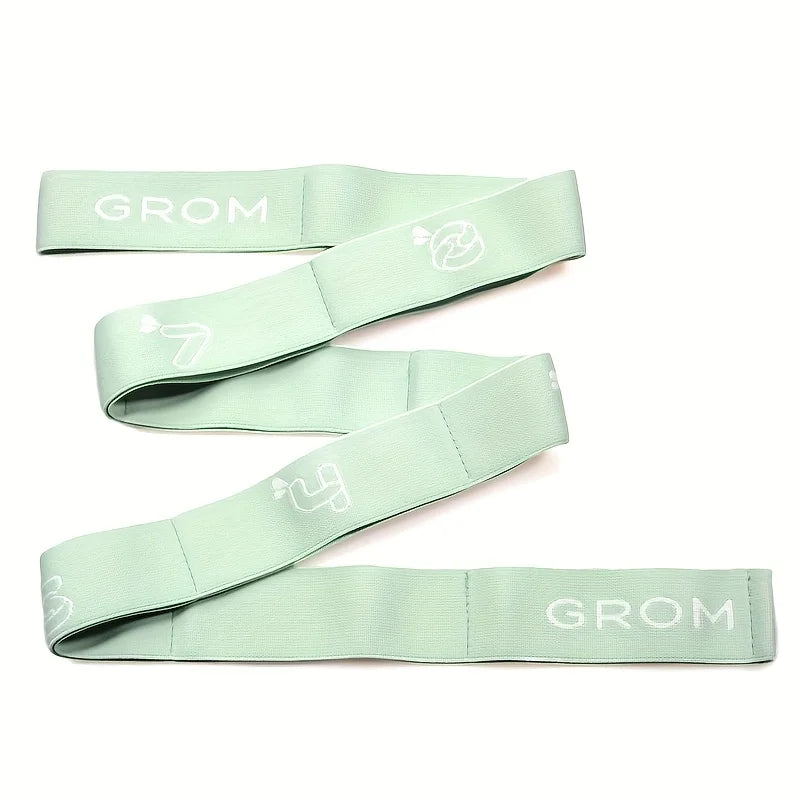 Full Body Workout, Multifunctional Yoga and Pilates Resistance Bands - Portable Flexibility and Strength Trainer, Suitable for Beginners, Home Fitness, Dance and Travel - Durable Polyester, Purple, Pink, Green