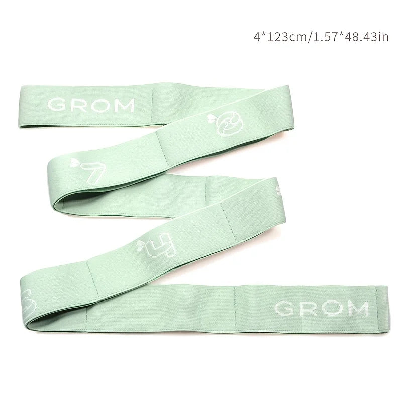 Full Body Workout, Multifunctional Yoga and Pilates Resistance Bands - Portable Flexibility and Strength Trainer, Suitable for Beginners, Home Fitness, Dance and Travel - Durable Polyester, Purple, Pink, Green