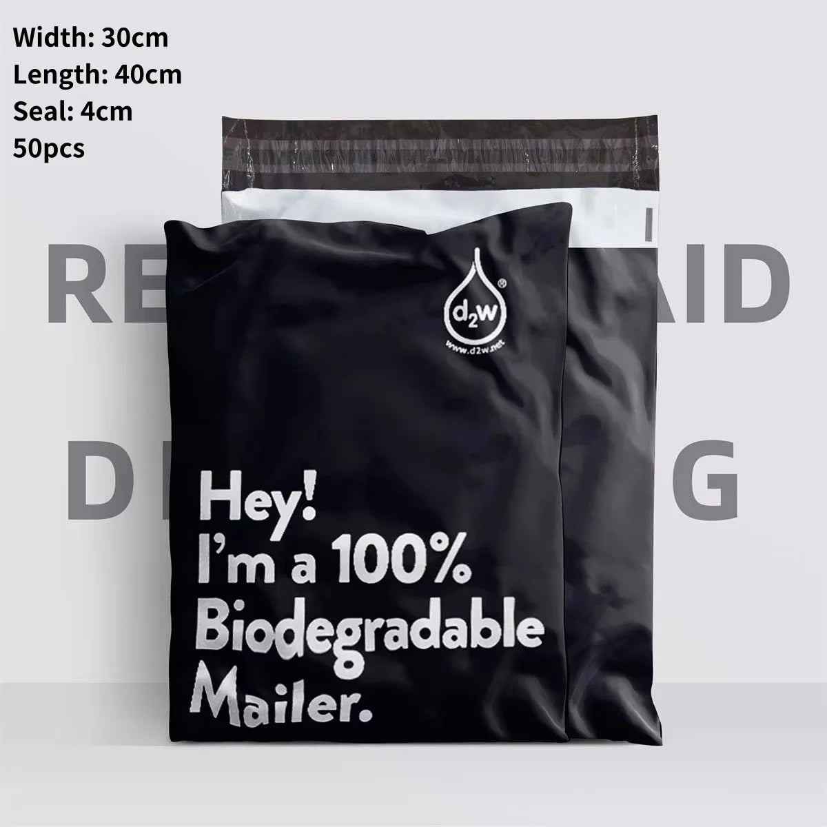 Biodegradable Shipping Bags,50 Count Compostable Poly Mailers with Eco Friendly Packaging Envelopes Supplies Mailing Bags