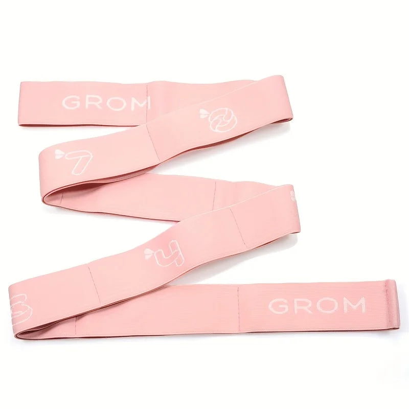 Full Body Workout, Multifunctional Yoga and Pilates Resistance Bands - Portable Flexibility and Strength Trainer, Suitable for Beginners, Home Fitness, Dance and Travel - Durable Polyester, Purple, Pink, Green