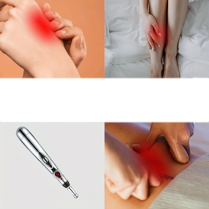 Electronic Acupuncture Point Massage Pen Multi-Function Meridian Press Energy Therapy Power Pen Pain Relief Tool