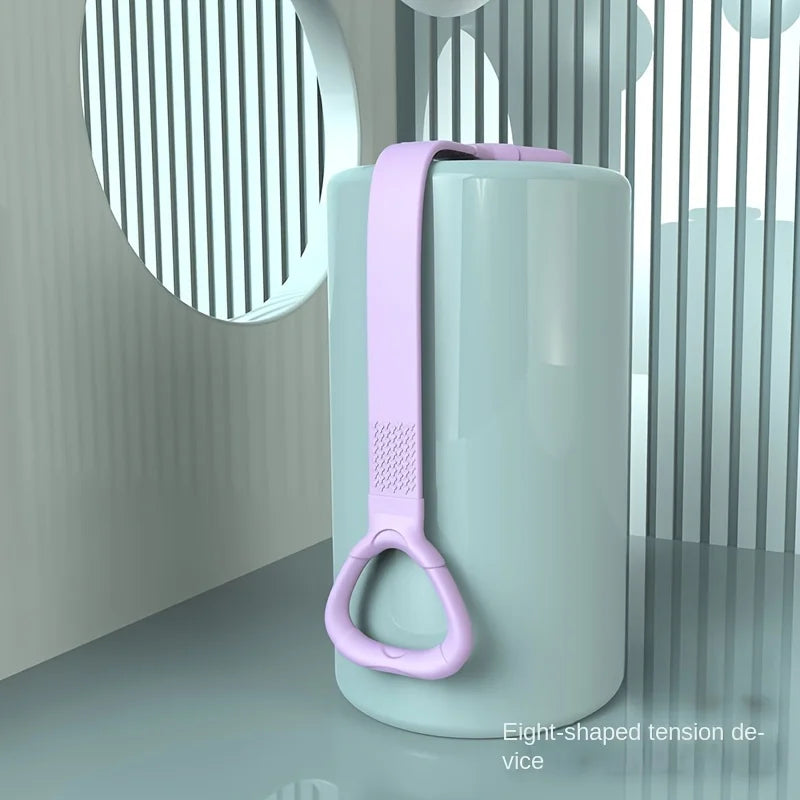 Multi-Functional Figure 8 Resistance Band for Full Body Workout - TPE Elastic Fitness Strap for Strength Training, Yoga, Pilates